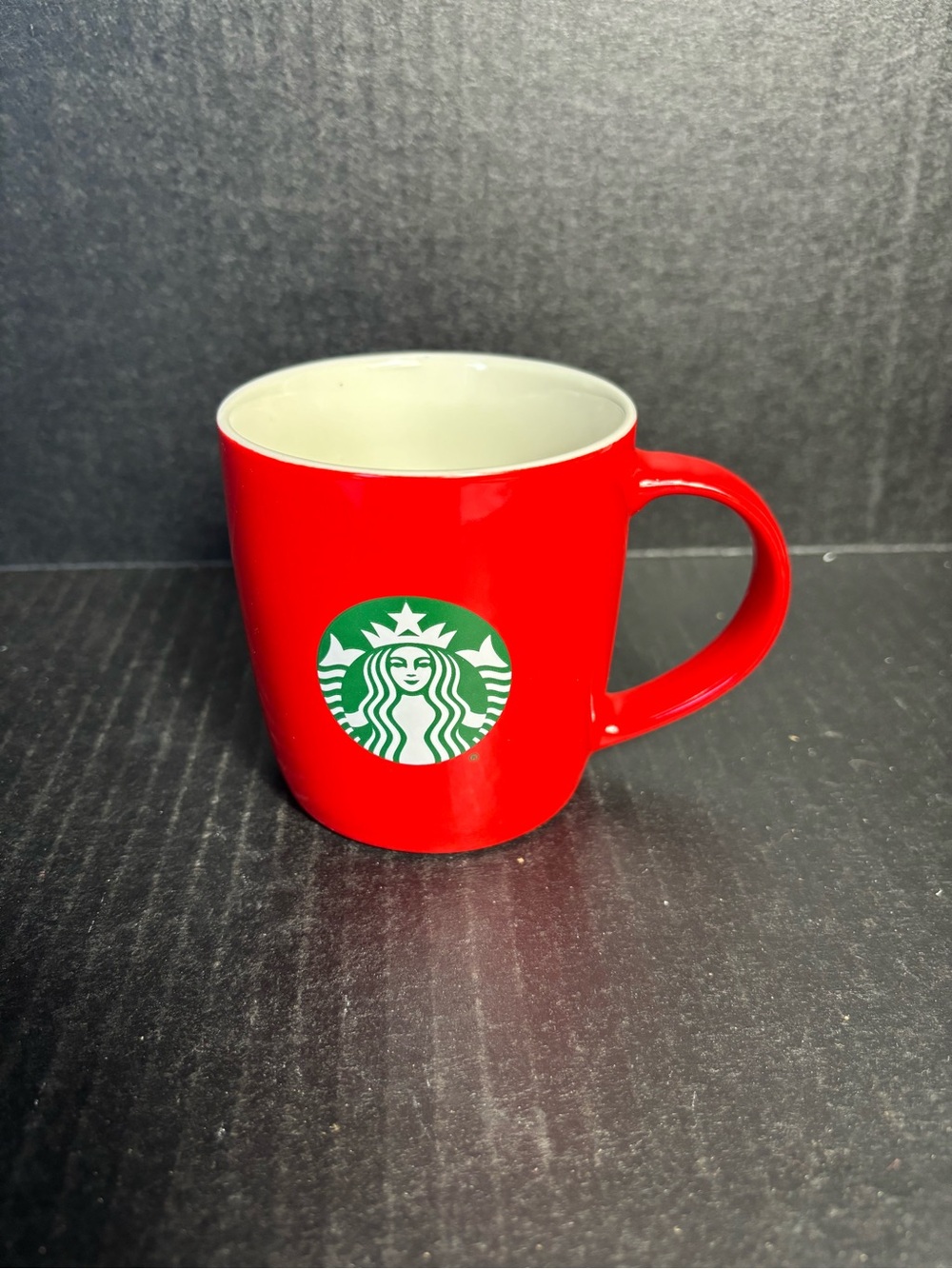 Starbucks Red Mug with Green Siren Logo